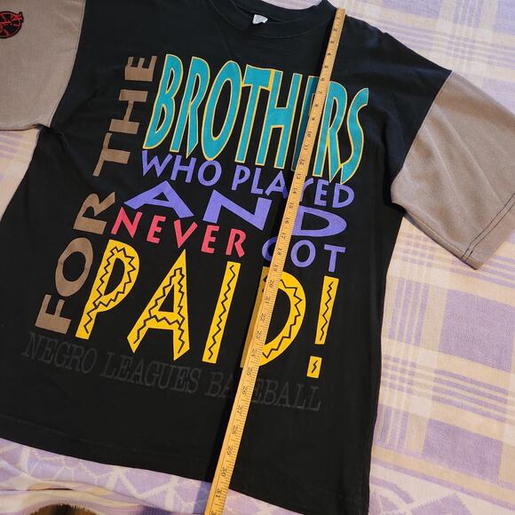 Vintage RARE Negro League Brothers Played Paid Underground Road Shirt Mens XXL - Picture 6 of 7